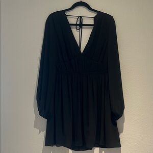 H&M Black Long Sleeve Dress